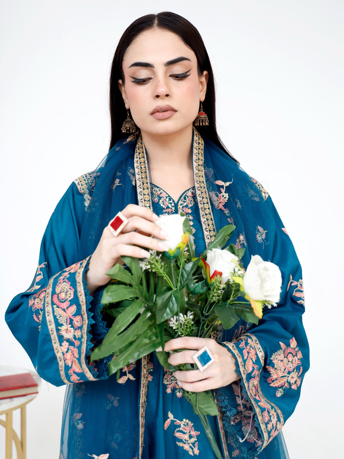 korean silk three piece