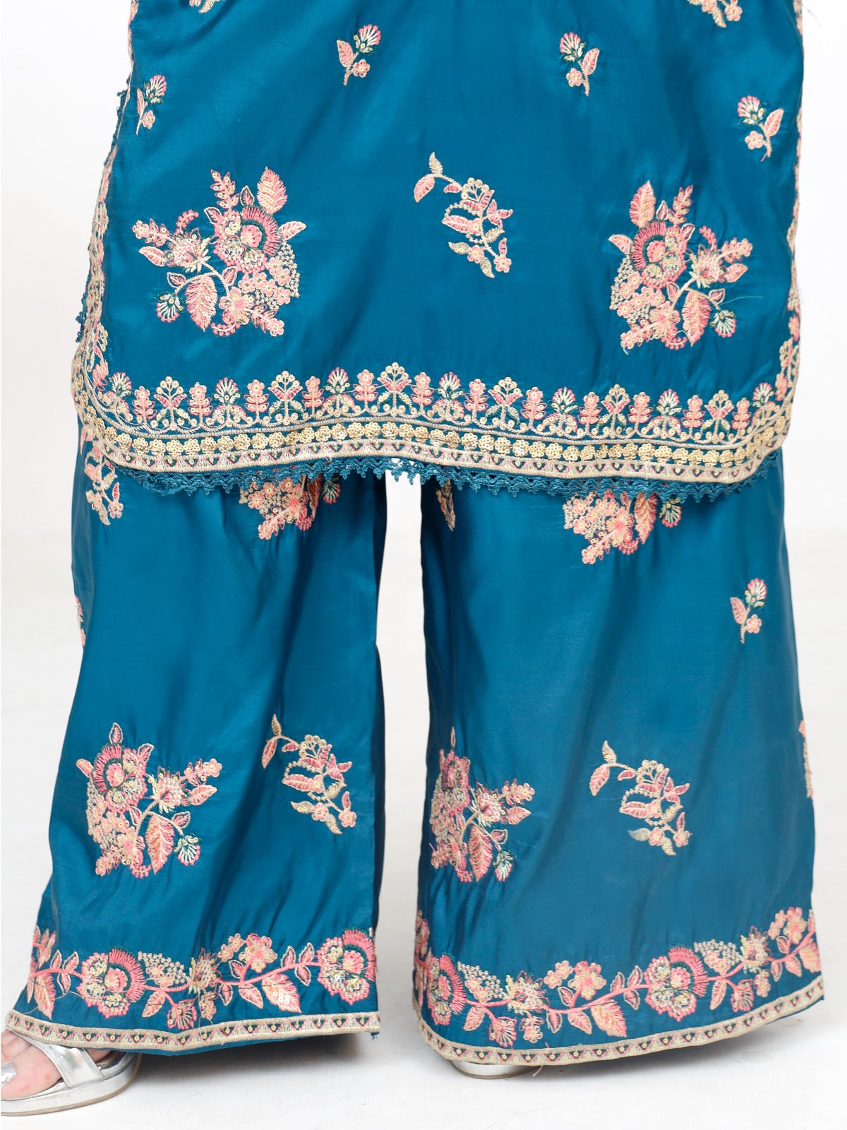 korean silk three piece