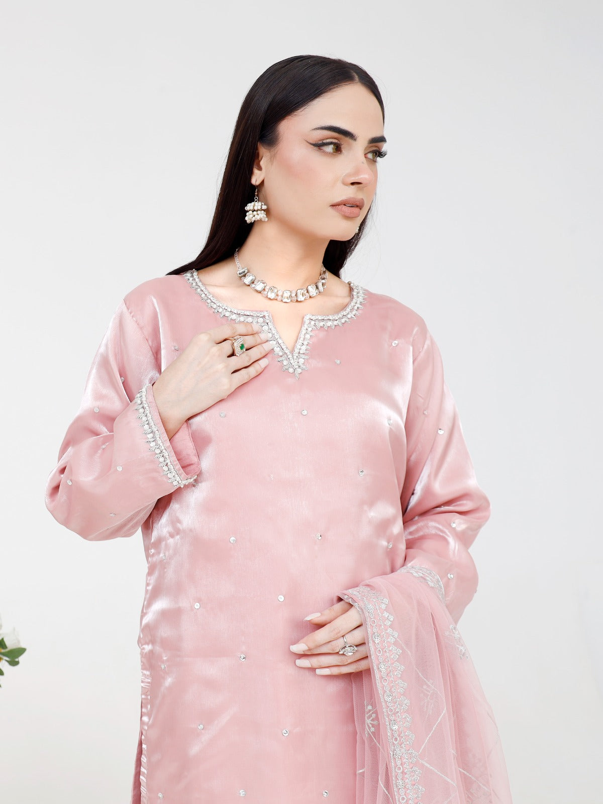 shesha silk three piece