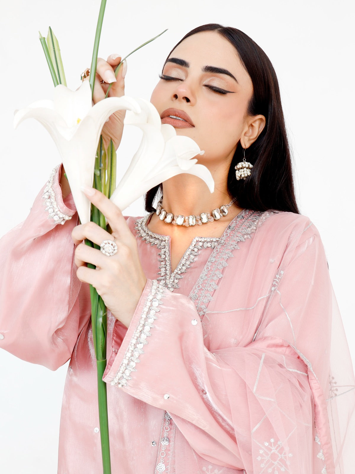 shesha silk three piece